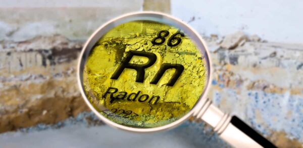 radon inspection in house foundations.
